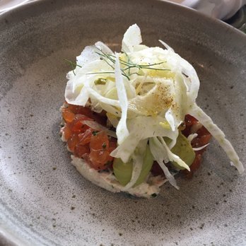 Canoe - Maple cured salmon and Fogo Island crab - Canadian (New) Near Me - Toronto, Ontario Canoe - Maple cured salmon and Fogo Island crab - Canadian (New) Near Me - Toronto, Ontario