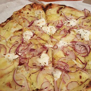 Pazzo - The potato pizza. Made from scratch--literally, the whole potato gets sliced when you order it. - Pizza Near Me - San Carlos, California Pazzo - The potato pizza. Made from scratch--literally, the whole potato gets sliced when you order it. - Pizza Near Me - San Carlos, California