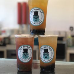 The Bubble Tea Factory - Mango, Strawberry, and Peach