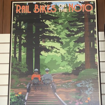 Skunk Train - Rail Bike Poster - Tours Near Me - Fort Bragg, California Skunk Train - Rail Bike Poster - Tours Near Me - Fort Bragg, California