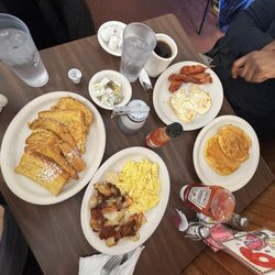 Aunt Judy's Family Restaurant - Two 2 Eggs Any Style with French Toast, 2 Eggs Any Style with Homefries and Toast & Bacon