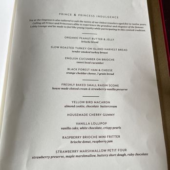 Tea at The Empress - High Tea food menu - Tea Rooms Near Me - Victoria, British Columbia Tea at The Empress - High Tea food menu - Tea Rooms Near Me - Victoria, British Columbia