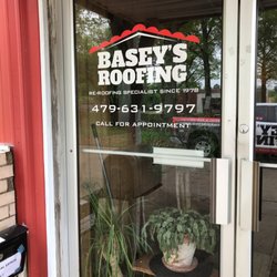 Basey's Roofing - Main entrance to our office in Rogers, Arkansas. Please call for appointment.
