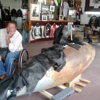 Flying Monkeys - Tristan showing off what is either a future sidecar or a former rocket... - Motorcycle Gear Near Me - Greenville, California Flying Monkeys - Tristan showing off what is either a future sidecar or a former rocket... - Motorcycle Gear Near Me - Greenville, California