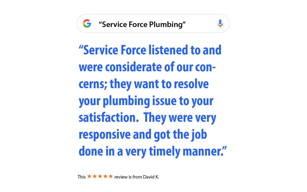 Slide of Service Force Plumbing