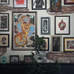 Wicked Ink - Art in waiting area