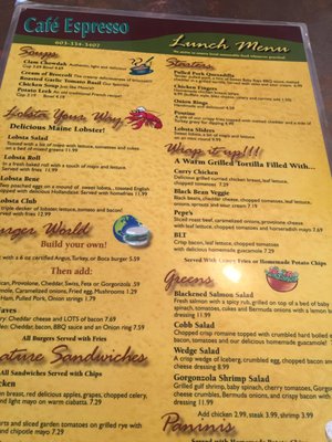 Menu photo 8 Cafe Espresso Portsmouth, NH
