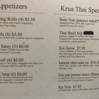 Krua Thai Restaurant - Thai Near Me - Abilene, Texas