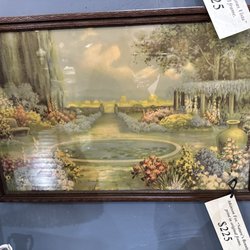 Orchid House Antiques - Atkinson Fox art in original frame