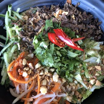 Little Viet Kitchen - Lemongrass beef Buddha bowl with rice vermicelli - Vietnamese Near Me - Manly, NSW Little Viet Kitchen - Lemongrass beef Buddha bowl with rice vermicelli - Vietnamese Near Me - Manly, NSW