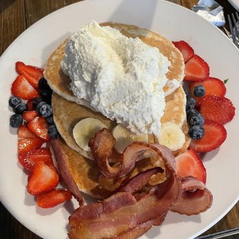Dawson's Bar & Grill - Poppyseed pancakes with homemade whip cream - Bars Near Me - Dixon, California Dawson's Bar & Grill - Poppyseed pancakes with homemade whip cream - Bars Near Me - Dixon, California