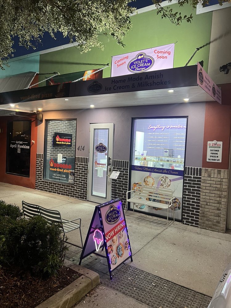 Violet's Ice Cream Logo