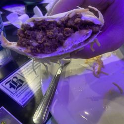 Oler's Bar & Grill - This is the "burrito" just a dry flower tortilla stuff with what tastes like Taco Bell ground beef