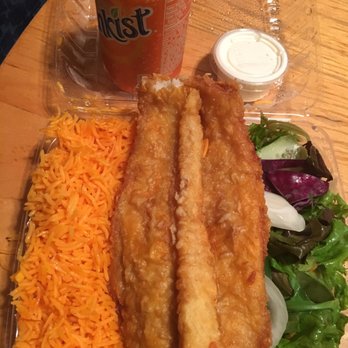 Kennedy Fried Chicken - Fish-- Basmati Rice---Salad x White Sauce  okay Kennedy do it for the hood - Fast Food Near Me - Bronx, New York