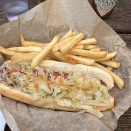 Hot dog + fries Hot dog + fries