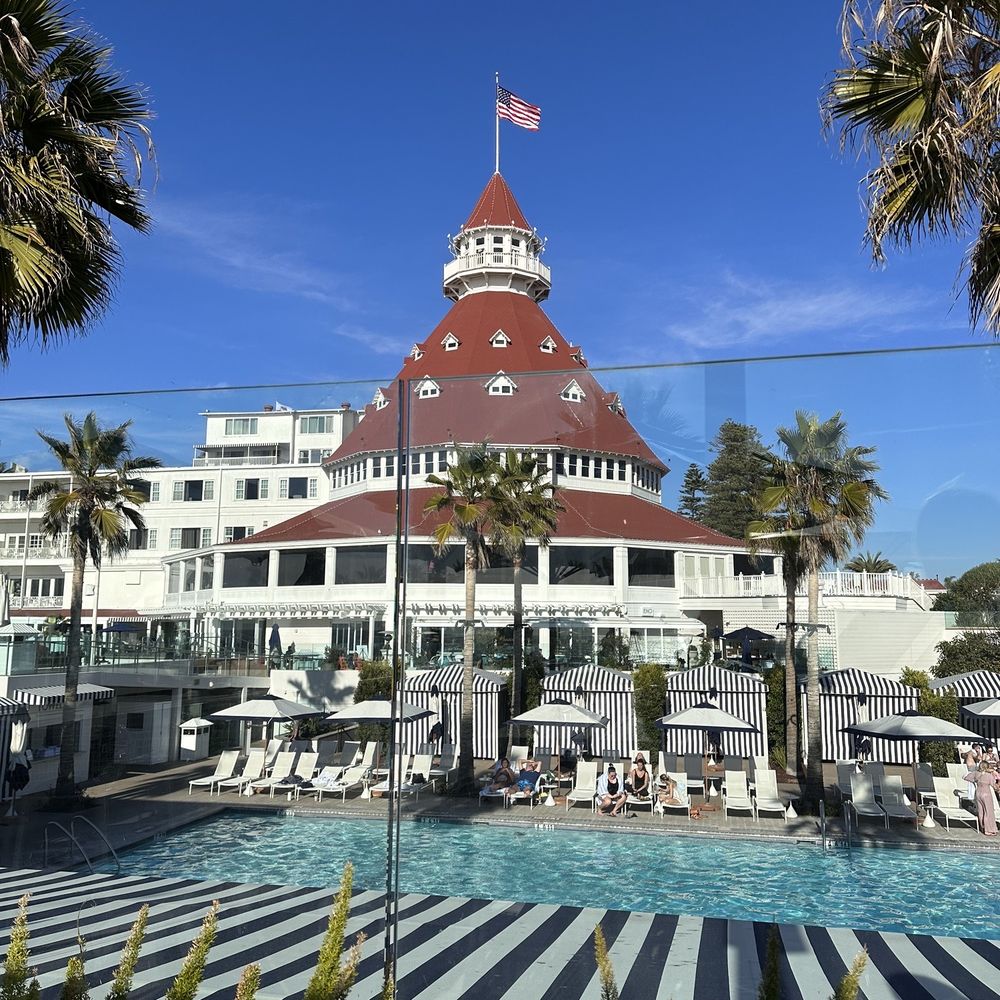 Sun Deck - view to pool from the top - American Near Me - Coronado, California