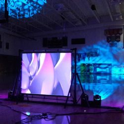 DJ Chris - Lighting and video screen used for a recent homecoming.