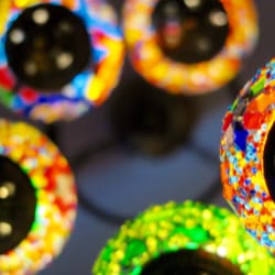 IstanBulls Hookah Lounge - Look up to see the array of traditional Turkish lanterns