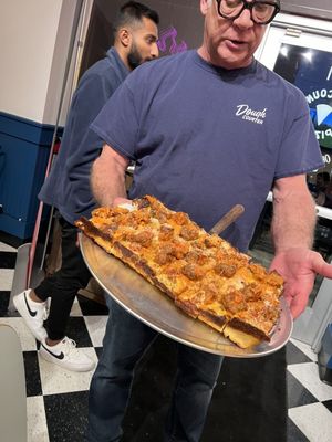 Dough Counter Pizza by null