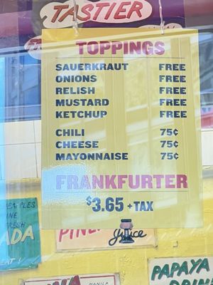 Menu photo 1 Gray's Papaya New York, NY