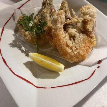 Wasabi Bistro - Told the whole shrimp, including head & tail, could be eaten, but had hard time doing it. - Japanese Near Me - Honolulu, Hawaii Wasabi Bistro - Told the whole shrimp, including head & tail, could be eaten, but had hard time doing it. - Japanese Near Me - Honolulu, Hawaii