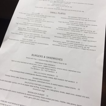 Woodblock - Lunch menu - Cocktail Bars Near Me - Redmond, Washington