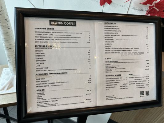 Menu photo 7 Reborn Coffee Manhattan Beach, CA