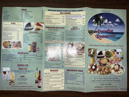 Menu photo 5 Paradise Restaurant Safety Harbor, FL Menu photo 5 Paradise Restaurant Safety Harbor, FL