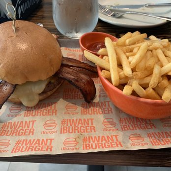 iBurger - My Classic Monster - one patty and delicious crispy fries! - Burgers Near Me - Miami, Florida