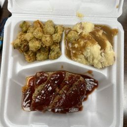 Monday Meatloaf! This place is fantastic! Food is always good and you will not beat their $7.99 meat and 2! Monday Meatloaf! This place is fantastic! Food is always good and you will not beat their $7.99 meat and 2!