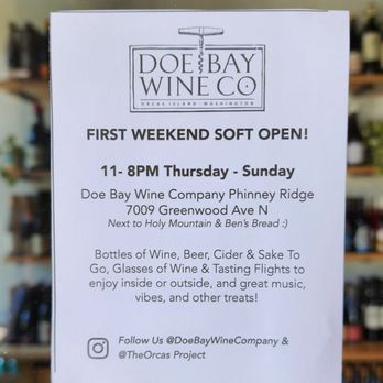 Doe Bay Wine Phinney Ridge - Info (7/14/23) - Wine Tasting Room Near Me - Seattle, Washington Doe Bay Wine Phinney Ridge - Info (7/14/23) - Wine Tasting Room Near Me - Seattle, Washington