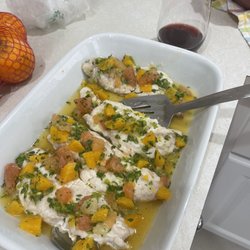Leidy Seafood - Maya Citrus Salsa With Red Snapper (NYT cooking)