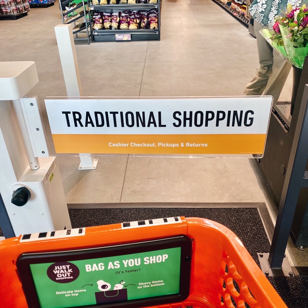 Amazon Fresh - Traditional Shopping Entrance - Grocery Near Me - Pasadena, California