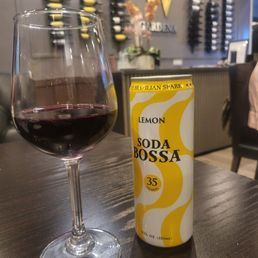 Enjoying a delicious Malbec with Soda Bossa A Brazilian Inspired Soda!