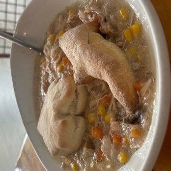 MI Table - Chicken stew with Michigan state shaped biscuits - New American Near Me - Bay City, Michigan