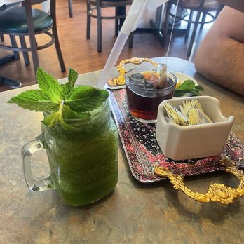 Garden Mediterranean Grill - Mint lemonade and hot mint tea - Mediterranean Near Me - Lutz, Florida Garden Mediterranean Grill - Mint lemonade and hot mint tea - Mediterranean Near Me - Lutz, Florida