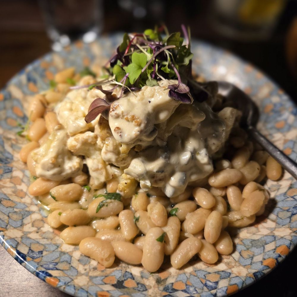 Alto Enoteca - Cauliflower with peas warm plate - Wine Bars Near Me - Roslyn, New York Alto Enoteca - Cauliflower with peas warm plate - Wine Bars Near Me - Roslyn, New York
