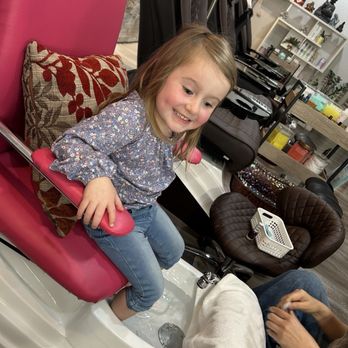 Aloha Nails - Kids manicure! They did so well! Fun for my 3 year old Daughter - Nail Salons Near Me - Livermore, California