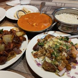 Paneer Tikka Masala, Aloo Tikki Chaat, Chicken Chili Chicken (Dry)