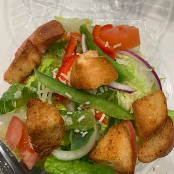 Value Pizza - Side salad with homemade croutons, onions, bell peppers, tomatoes, and cheese. - Pizza Near Me - Garden Grove, California Value Pizza - Side salad with homemade croutons, onions, bell peppers, tomatoes, and cheese. - Pizza Near Me - Garden Grove, California