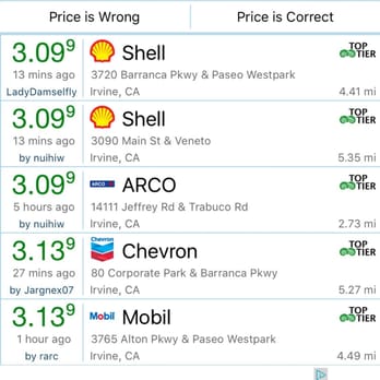 Costco Gasoline - Gas Stations Near Me - Irvine, California