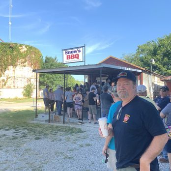 Snow's BBQ - Line moves slow but wasn't too long. - Barbeque Near Me - Lexington, Texas