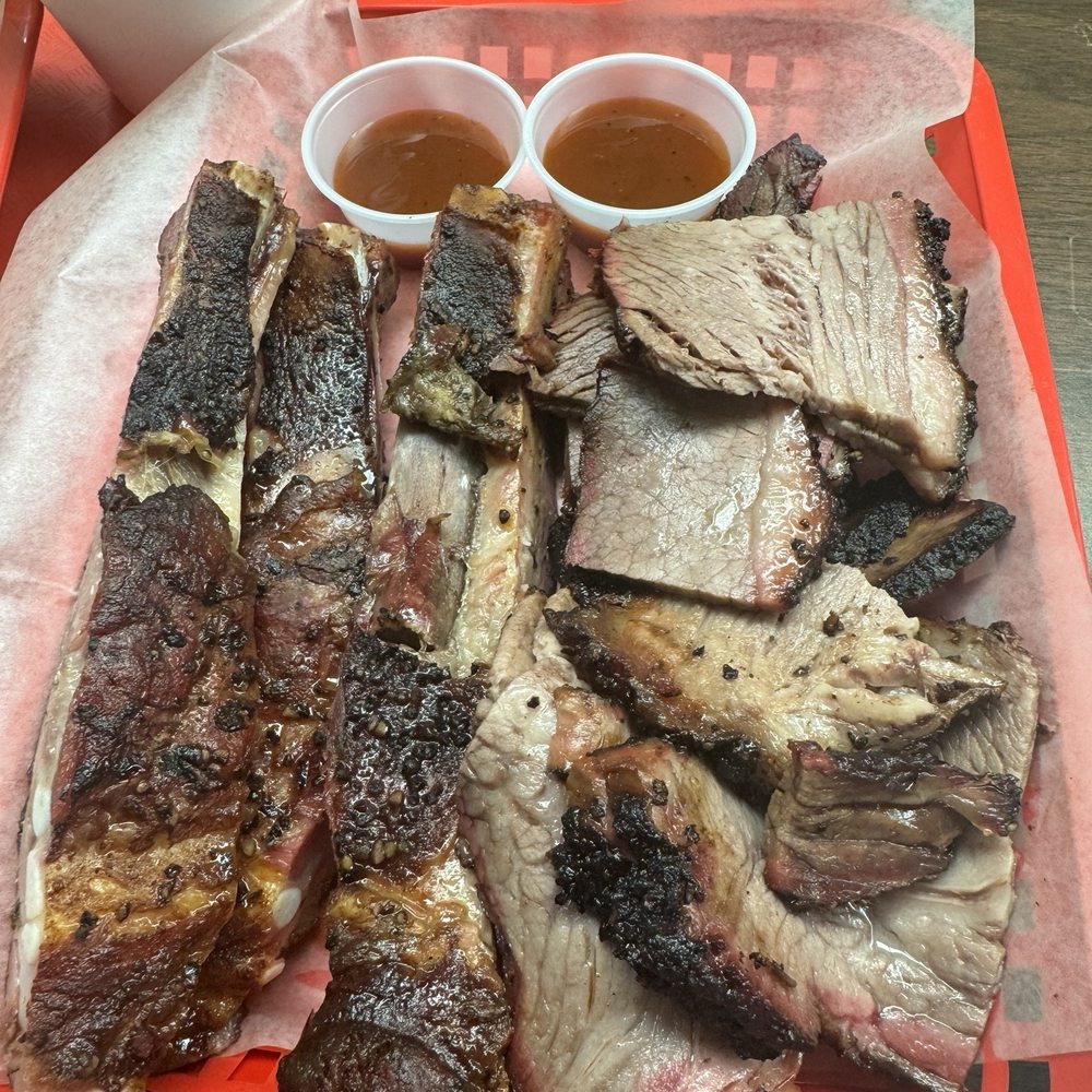 R & R Bar-B-Que - Just look at the beautiful glistening brisket!!! - Barbeque Near Me - Castroville, Texas R & R Bar-B-Que - Just look at the beautiful glistening brisket!!! - Barbeque Near Me - Castroville, Texas