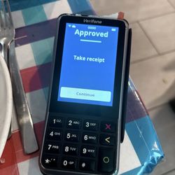 They leave the card machine at the table rather than awkwardly standing there with it, this is worth a star by itself