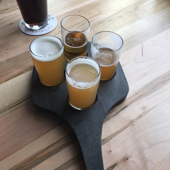 Cushnoc Brewing - Beer flight - Breweries Near Me - Augusta, Maine