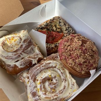 Brown Bear Bakery - Cinnamon rolls and 2 pastries - Bakeries Near Me - Cincinnati, Ohio
