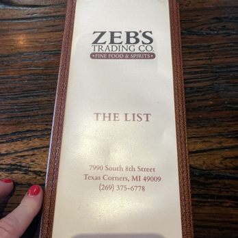 Zeb's Trading Co - Drunk menu - American Near Me - Kalamazoo, Michigan Zeb's Trading Co - Drunk menu - American Near Me - Kalamazoo, Michigan