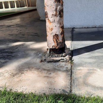 Equity Lifestyle Properties - South Region Office - Pole at clubhouse mailboxes rusting away from years of neglect. - Property Management Near Me - Tampa, Florida