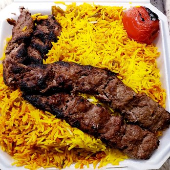 Hatam Restaurant - Koobideh with Beans Rice. $18.99 - Persian/Iranian Near Me - Anaheim, California