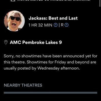AMC Sunrise 8 - Jackass movie - Cinema Near Me - Sunrise, Florida